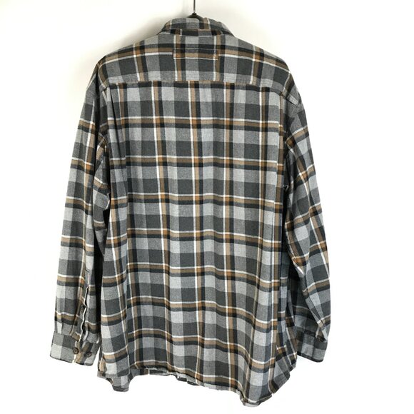 Duluth Trading Co Free Swingin' Flannel Relaxed Fit Shirt Men's 2XL Plaid Cotton - Picture 7 of 13